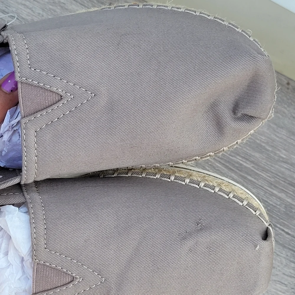 New Bobs Skechers Slip On Espadrilles Sz 9.5